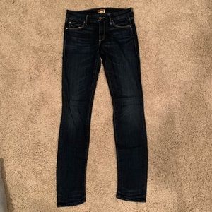 Dark Wash MOTHER Jeans-straight leg